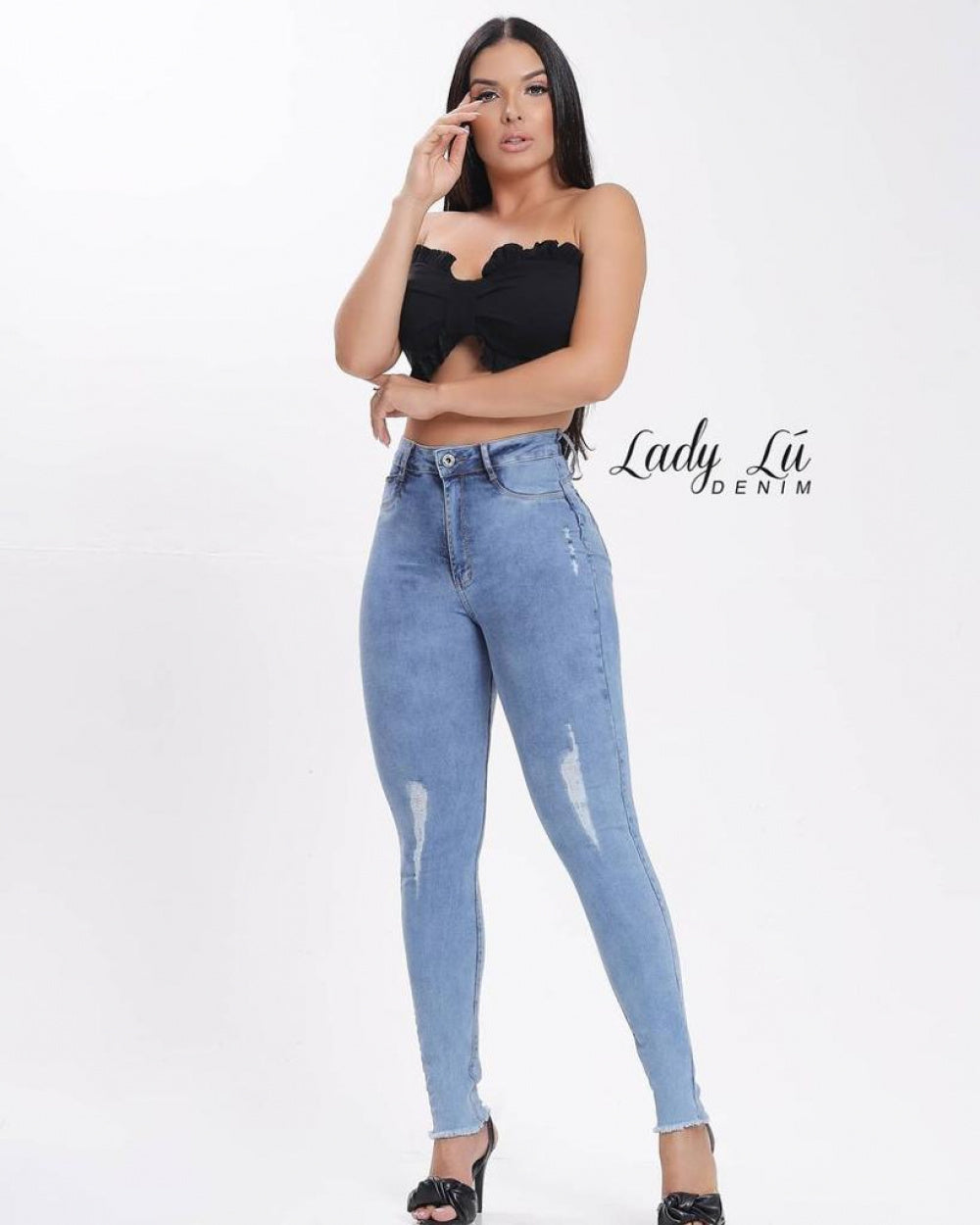 Calça Skinny Destroyed Samara - Lady Lú