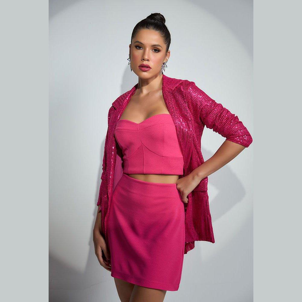 Saia preta modelo curto Nanda - Flor linda