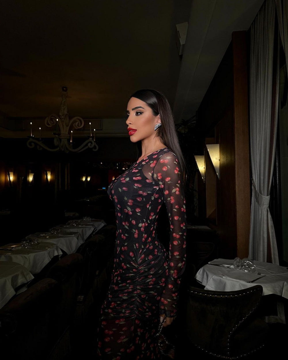 Vestido longo Cherry - Pimpnella