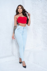 Calça jeans skinny modeladora Ana Laura - Lady Lú