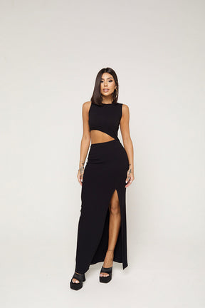 Vestido longo preto preto - Groovy